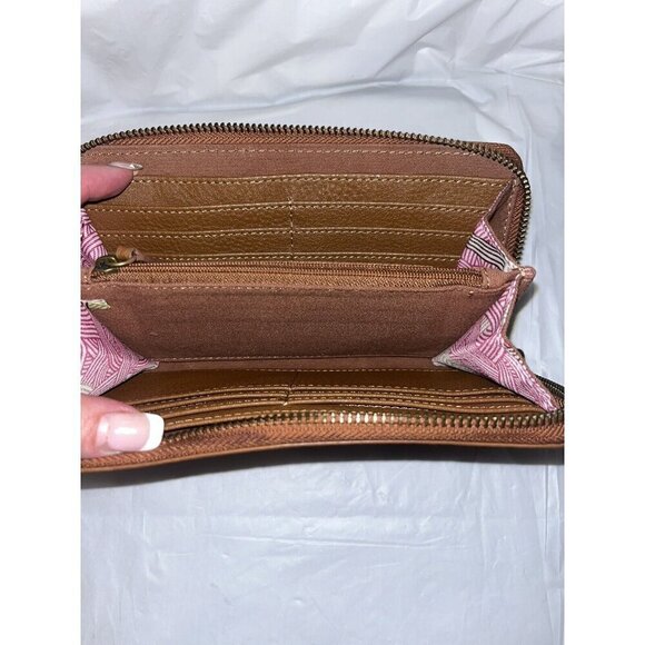 THE SAK Brown Wallet Large Sanibel Leather - Picture 9 of 11